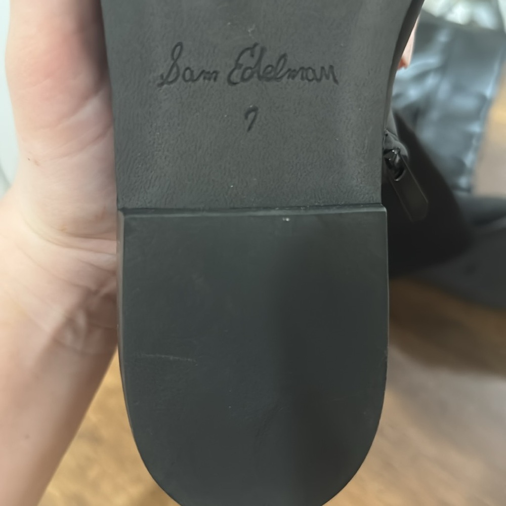 Sam Edelman Black Tall Heeled Boots - Picture 9 of 9